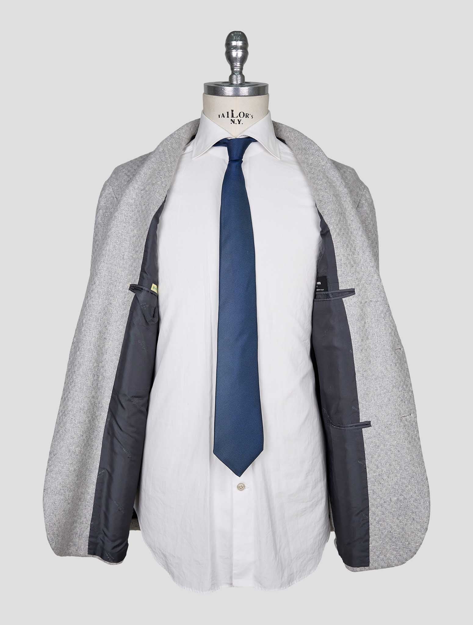 Kiton Gray Cashmere Blazer