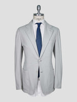 Kiton Gray Cotton Ea Blazer