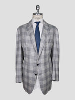 Kiton Gray White Cashmere Blazer