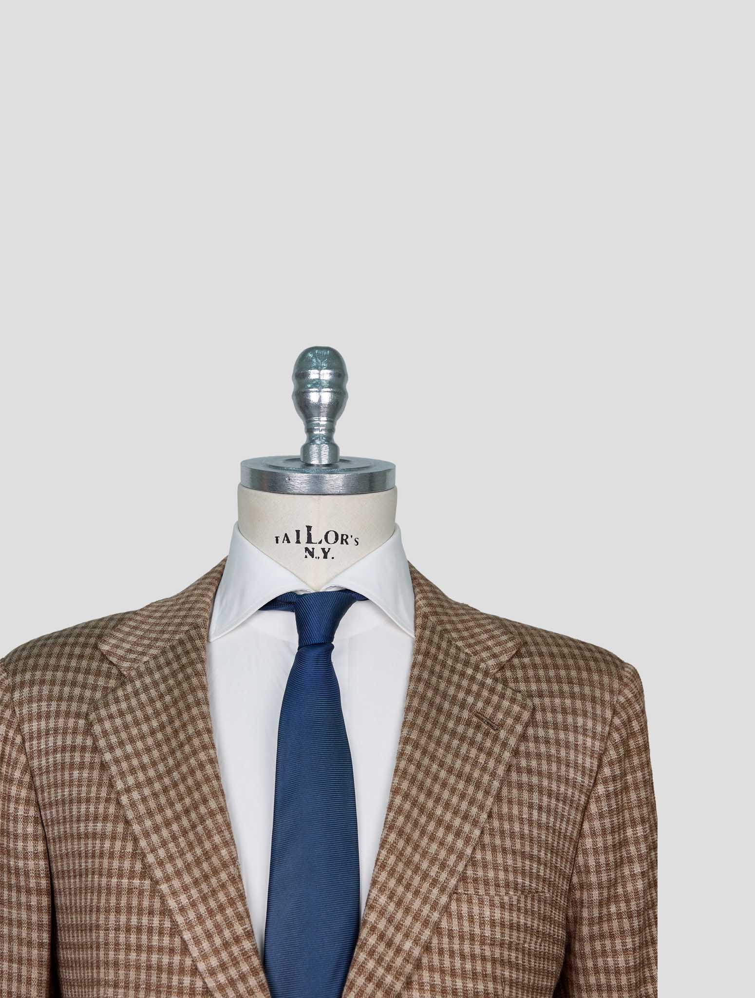 Kiton Beige Cashmere Silk Linen Blazer