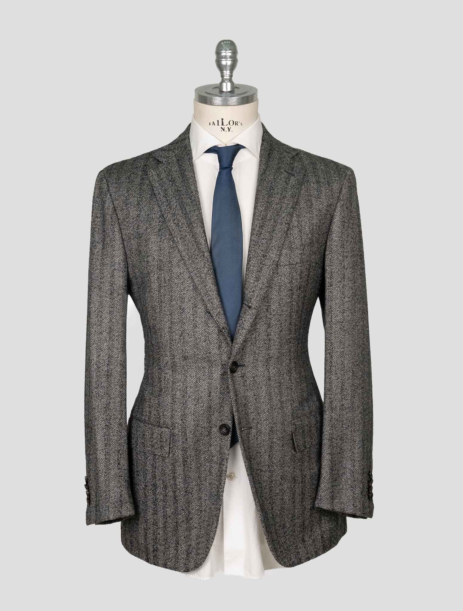 Kiton Gray Cashmere Blazer