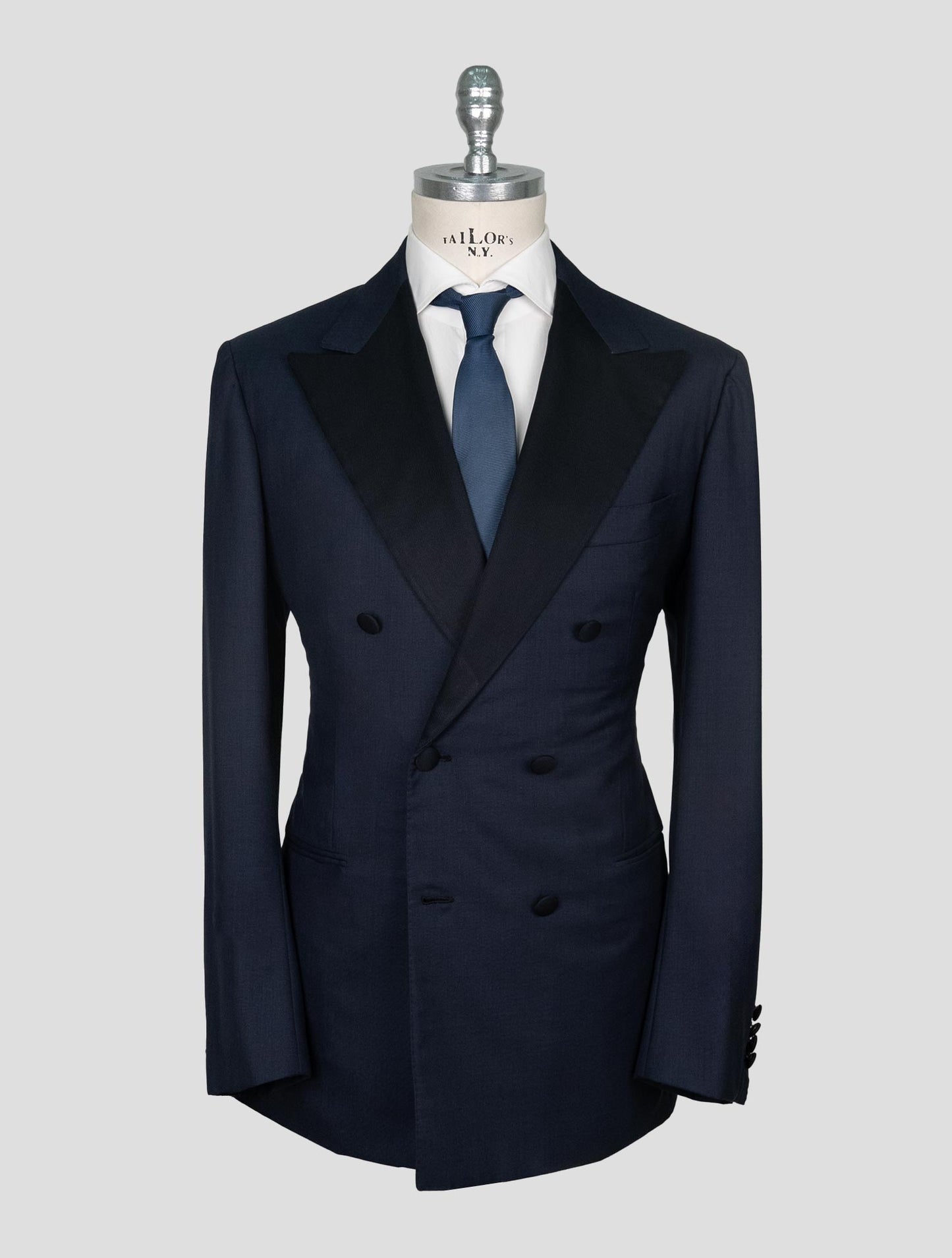 Kiton Black Wool 14 Micron Smoking Suit