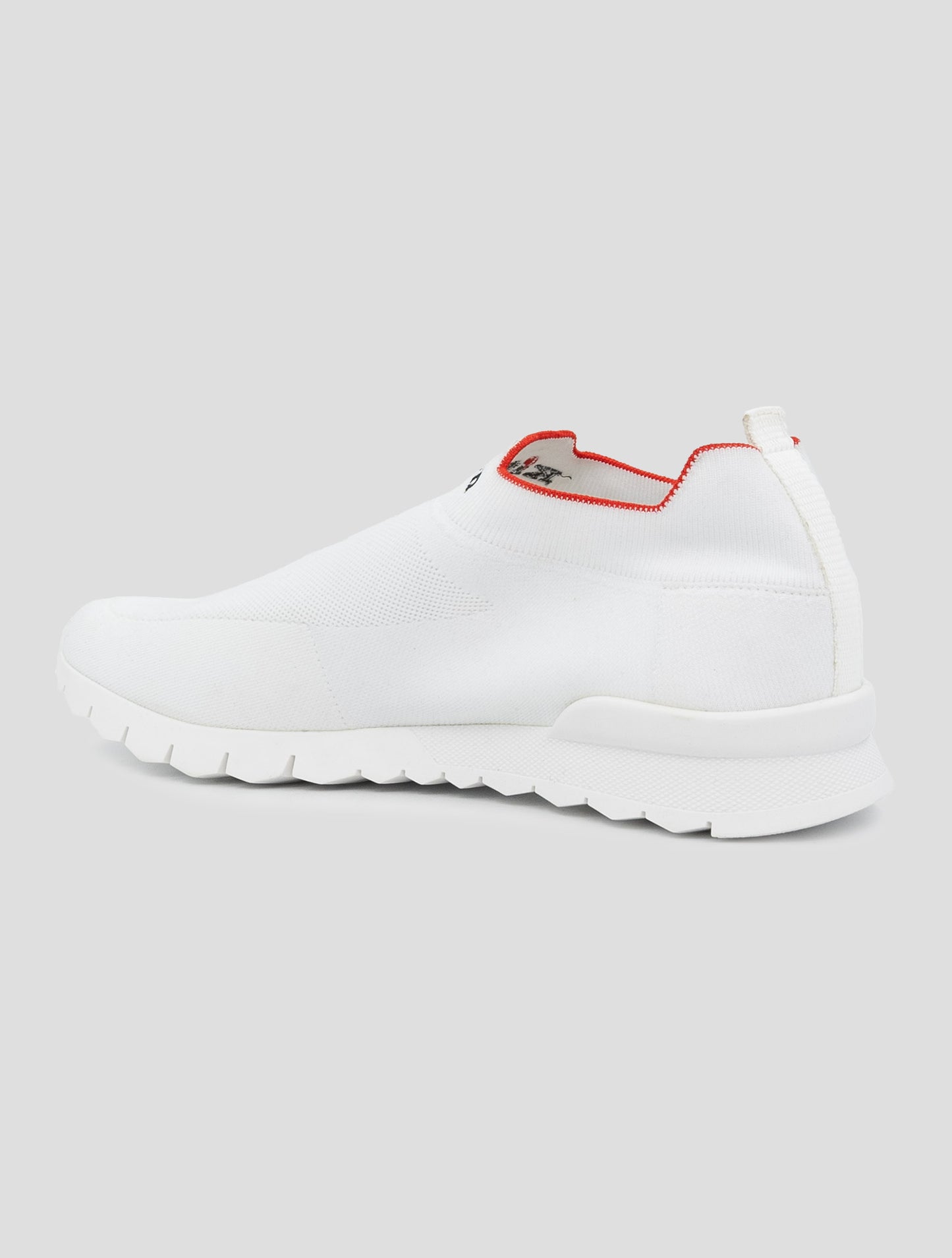 Kiton White Cotton Ea Sneakers