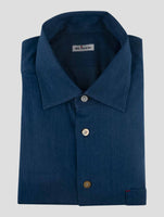 Kiton Denim Cotton Washed Shirt Nerano