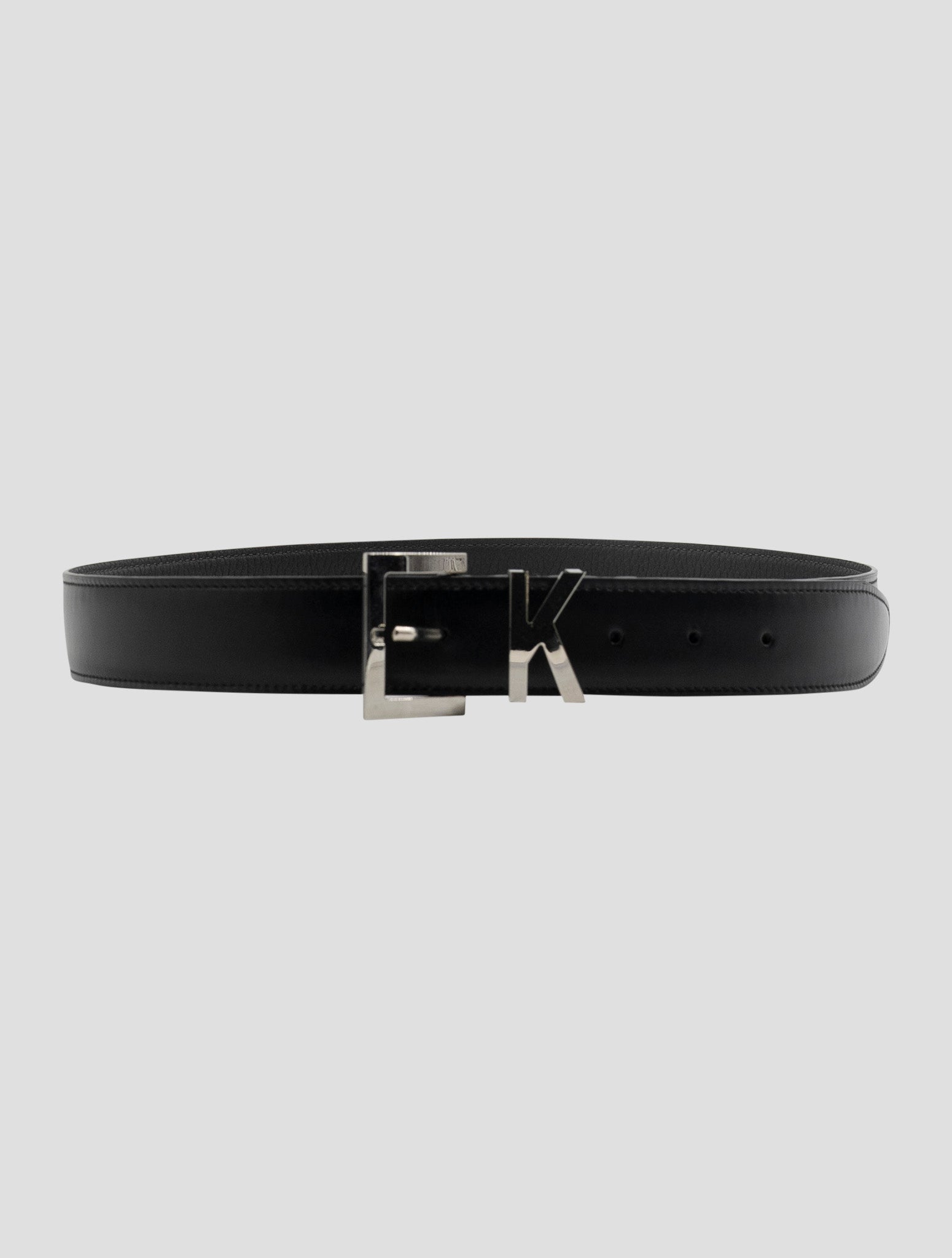 Kiton Black Leather Belt
