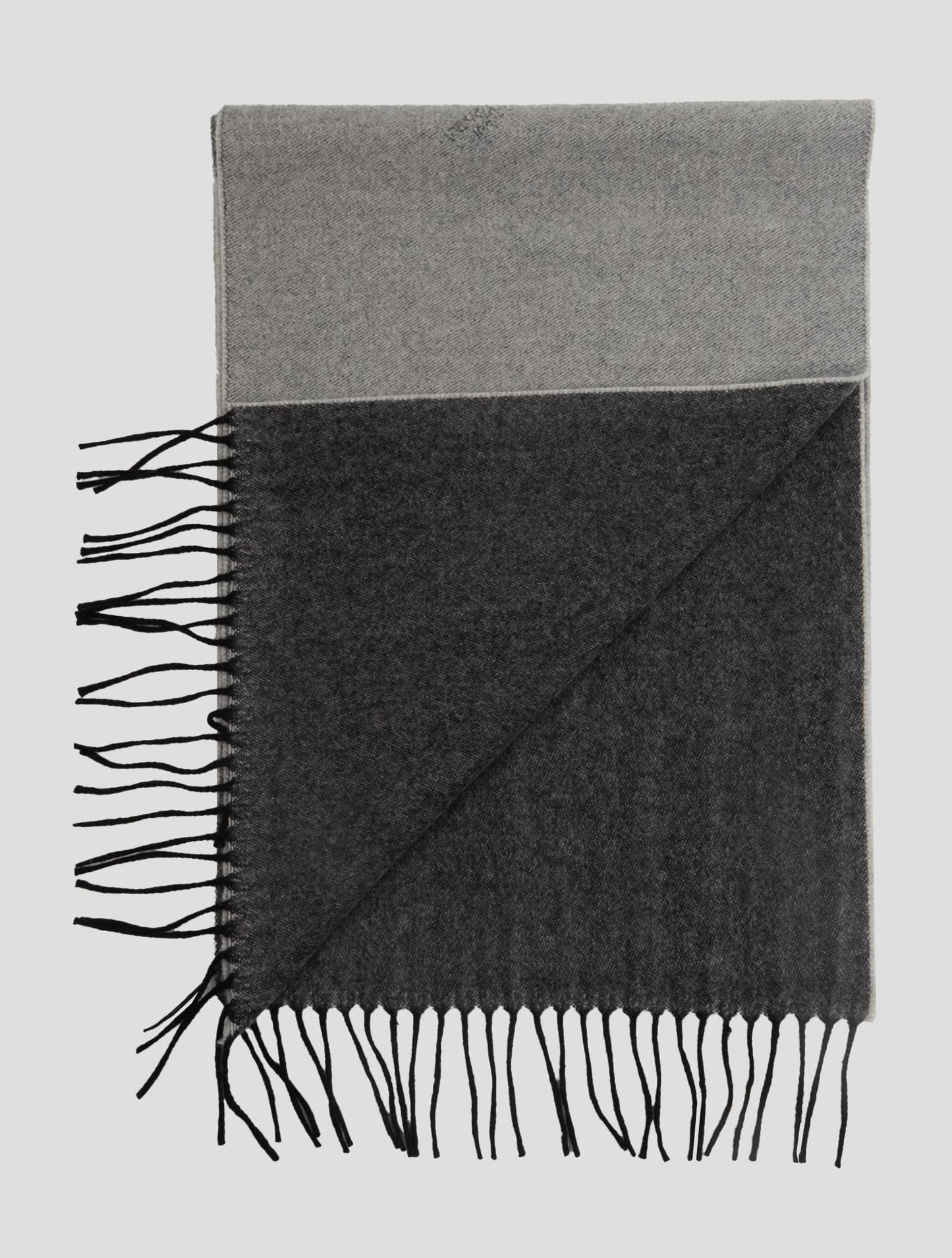 Kiton Gray Cashmere Scarf 35x180