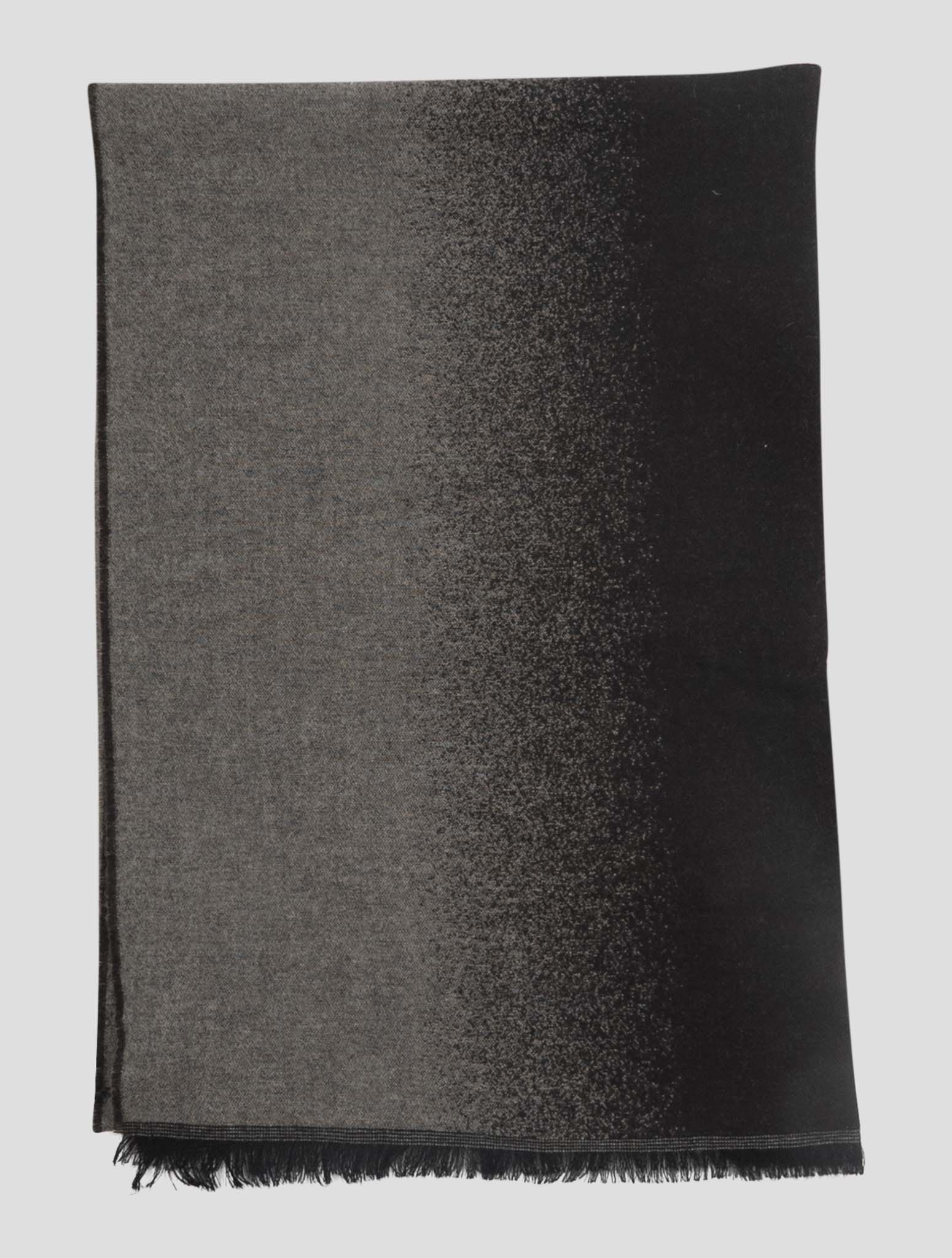 Kiton Gray Cashmere Scarf 37x180