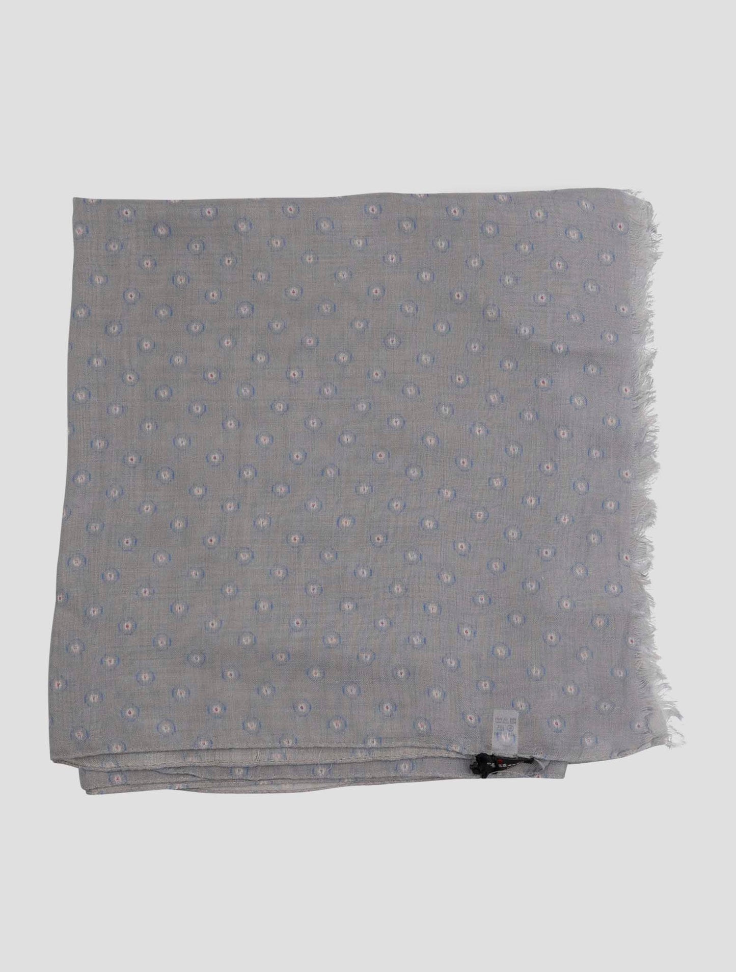 Kiton Light Blue Gray Silk 35x180