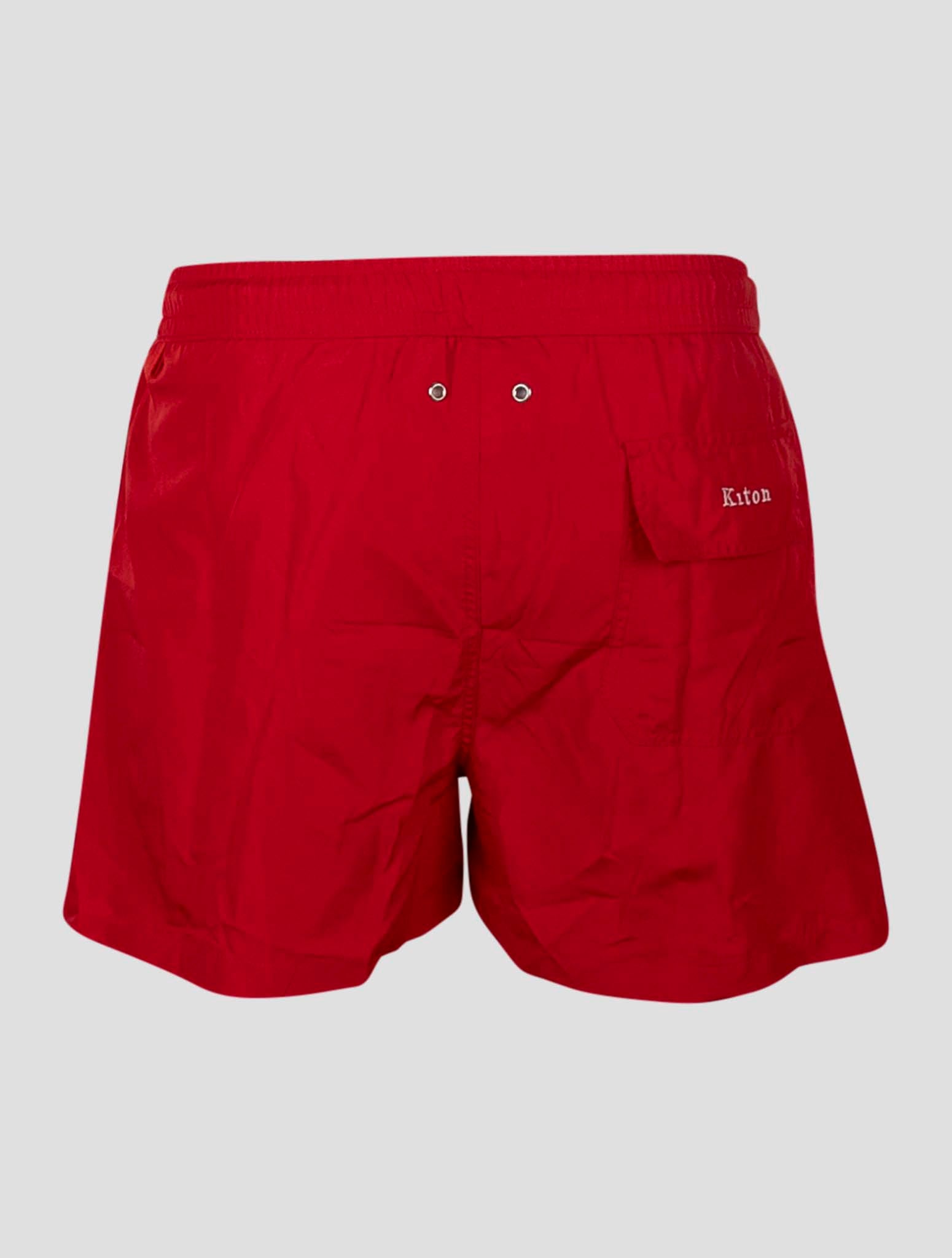 Kiton Red Pl Swim Trunks
