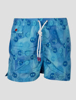 Kiton Light Blue Pl Swim Trunks