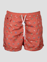 Kiton Orange Pl Swim Trunks