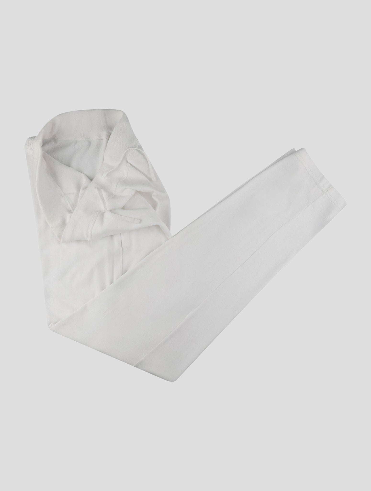Kiton White Cotton Jogging Pants