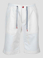 Kiton White Cotton Ea Short Pants