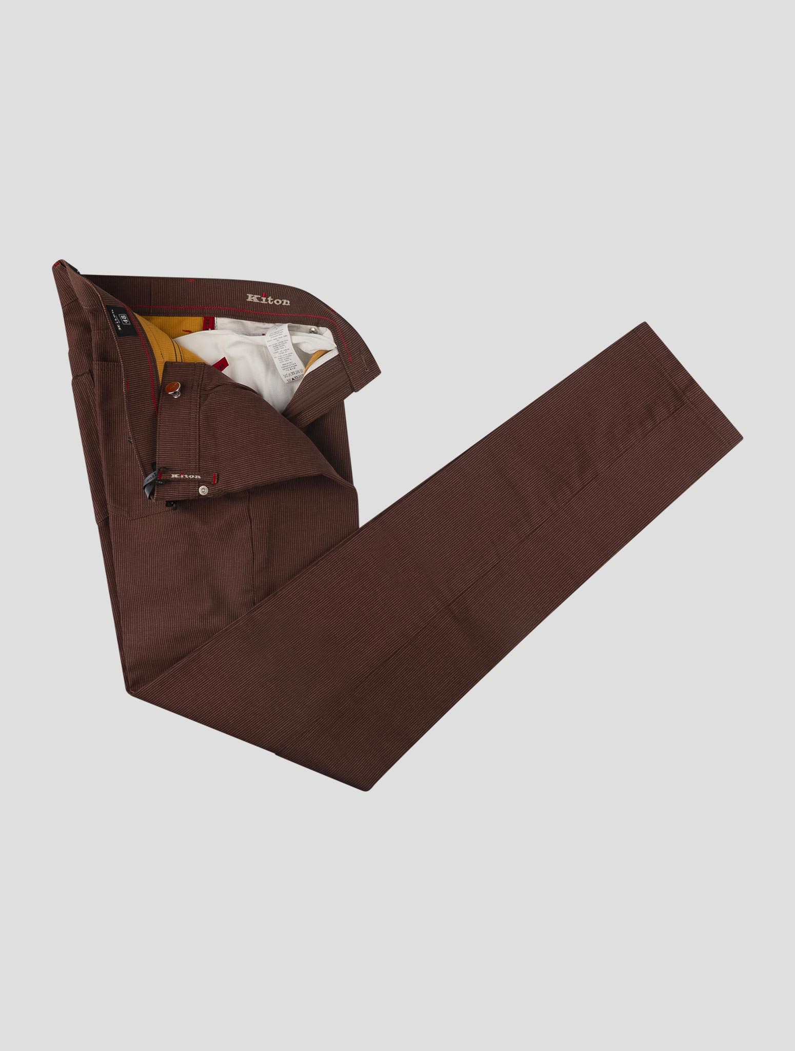 Kiton Burgundy Cotton Velvet Jeans