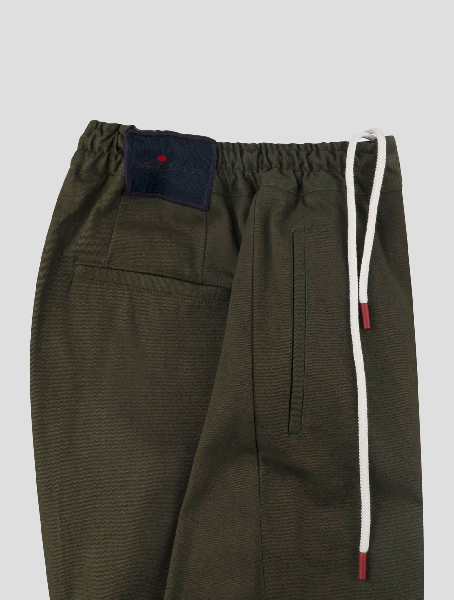 Kiton Green Cotton Ea Pants