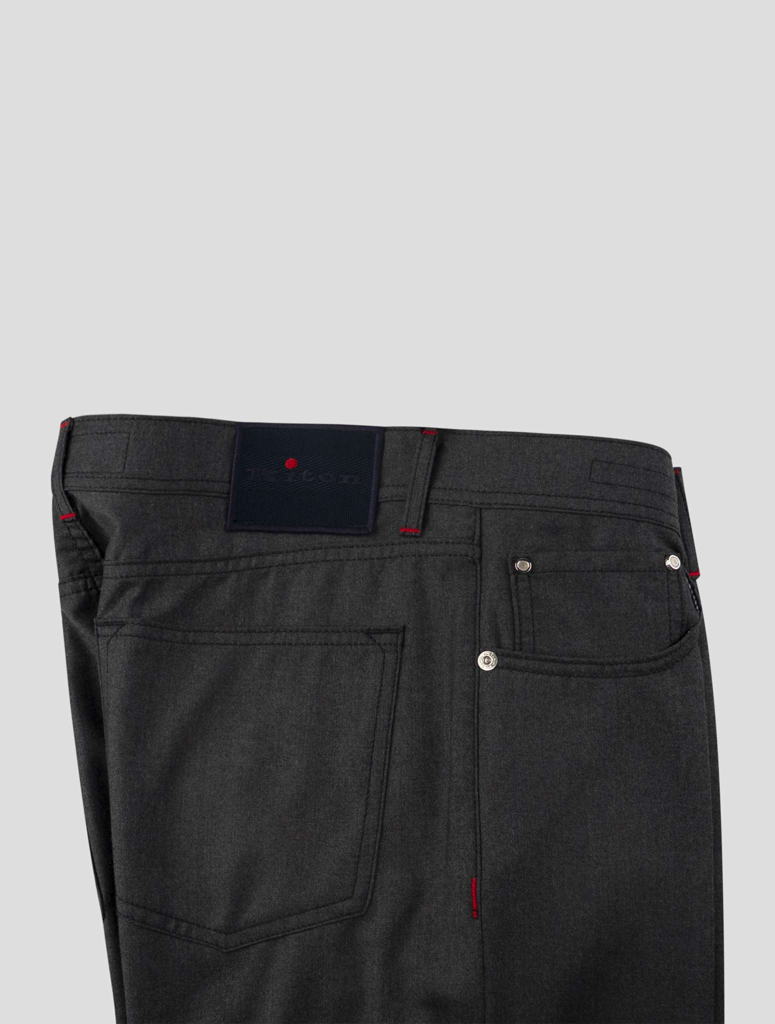 Kiton Gray Wool Pants Mod. Jeans