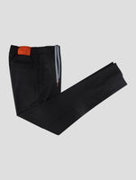 Kiton Black Virgin Wool Pants