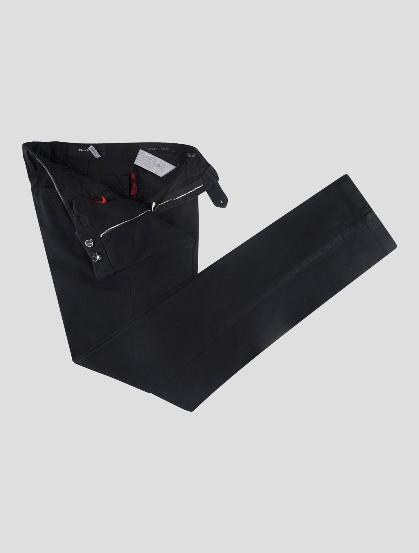 Kiton Black Cotton Ea Pants