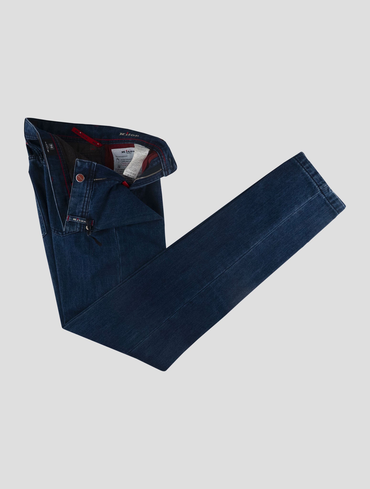 Kiton Blue Cotton Ea Jeans