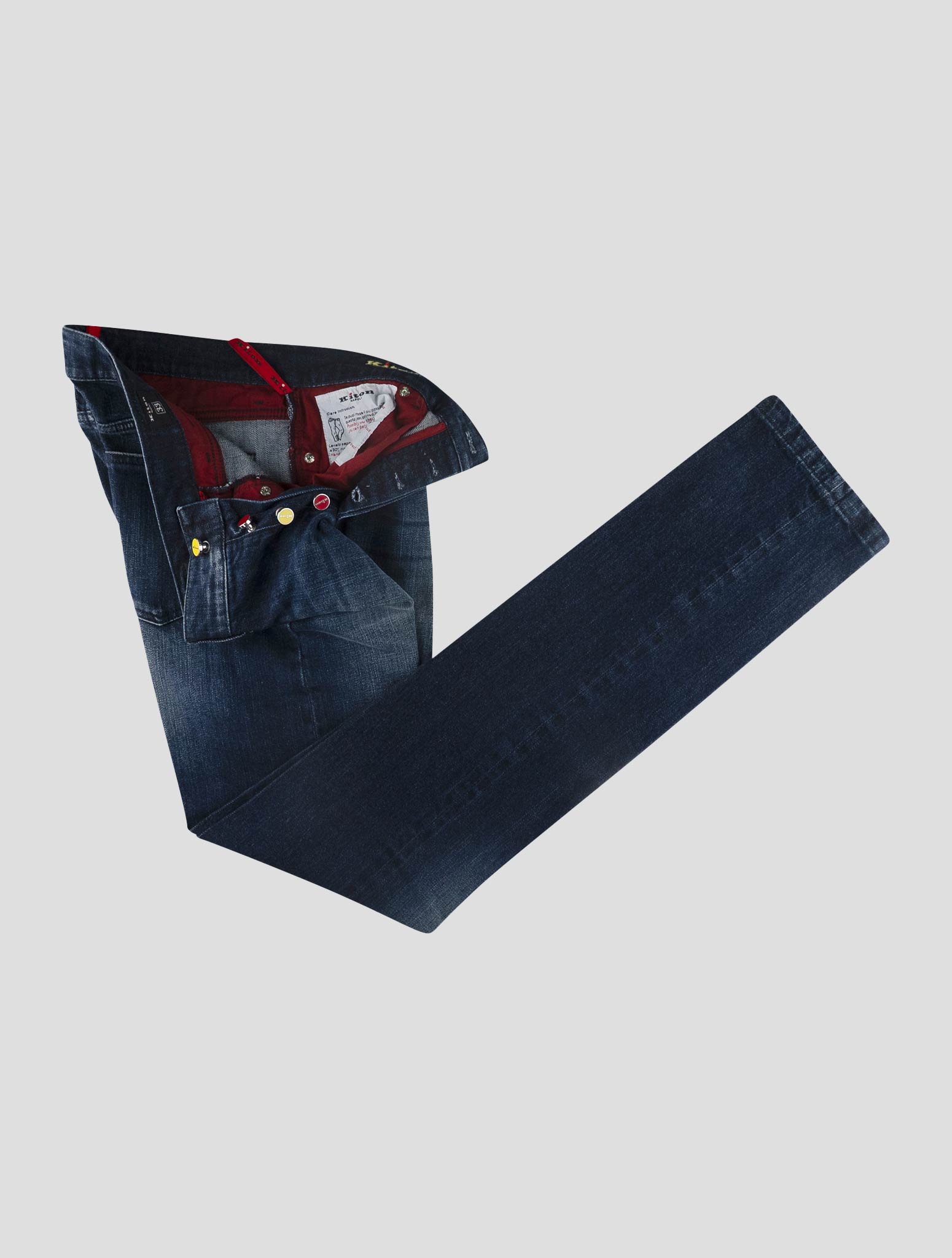 Kiton Blue Cotton Ea Jeans