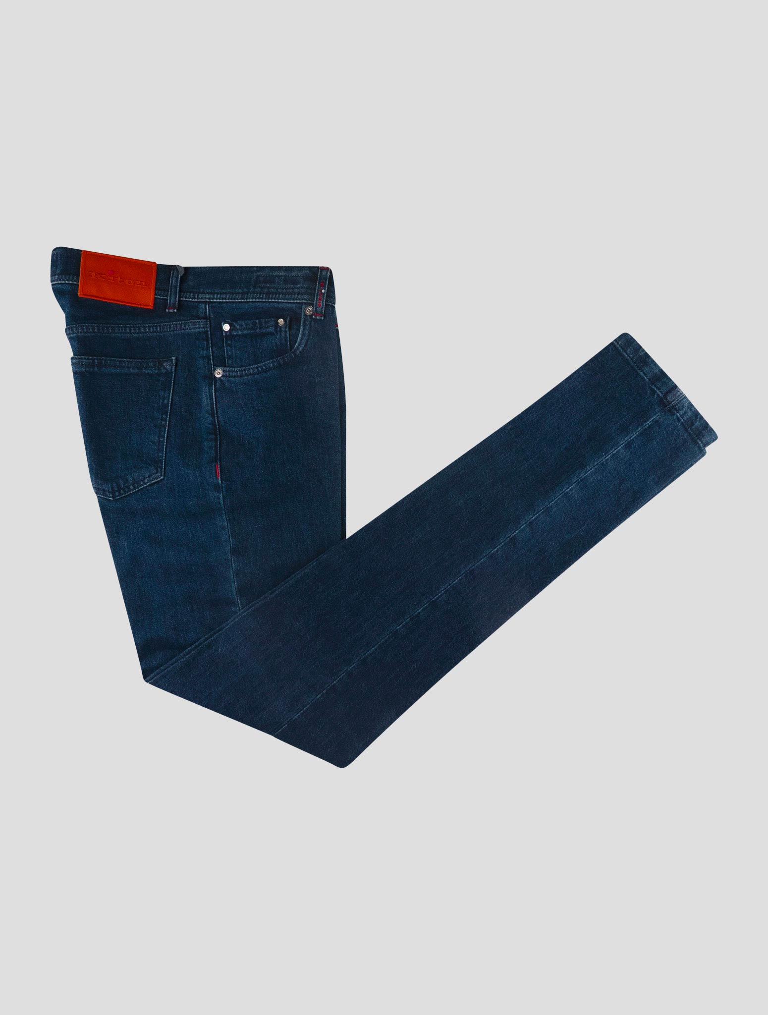 Kiton Blue Cotton Ea Jeans