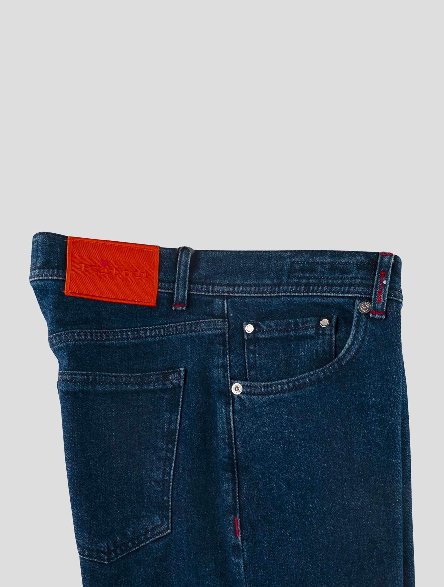 Kiton Blue Cotton Ea Jeans
