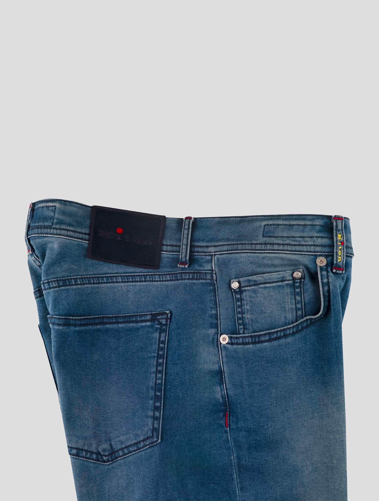 Kiton Blue Cotton Ea Jeans
