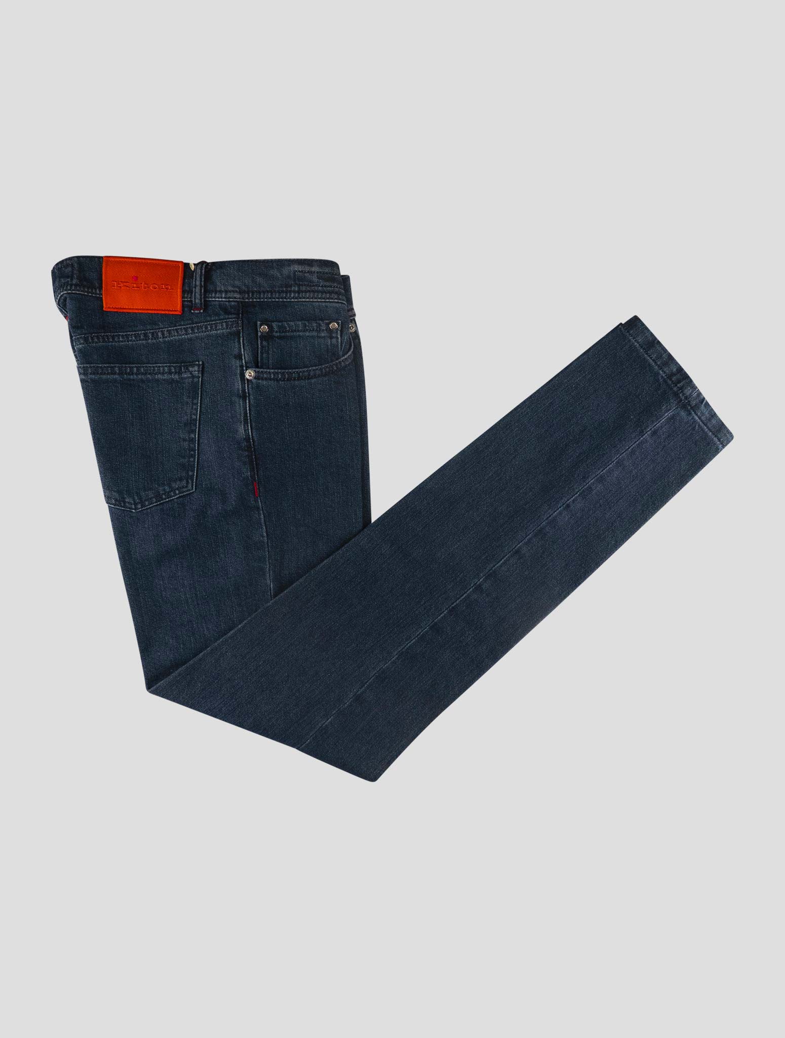 Kiton Blue Cotton Ea Jeans