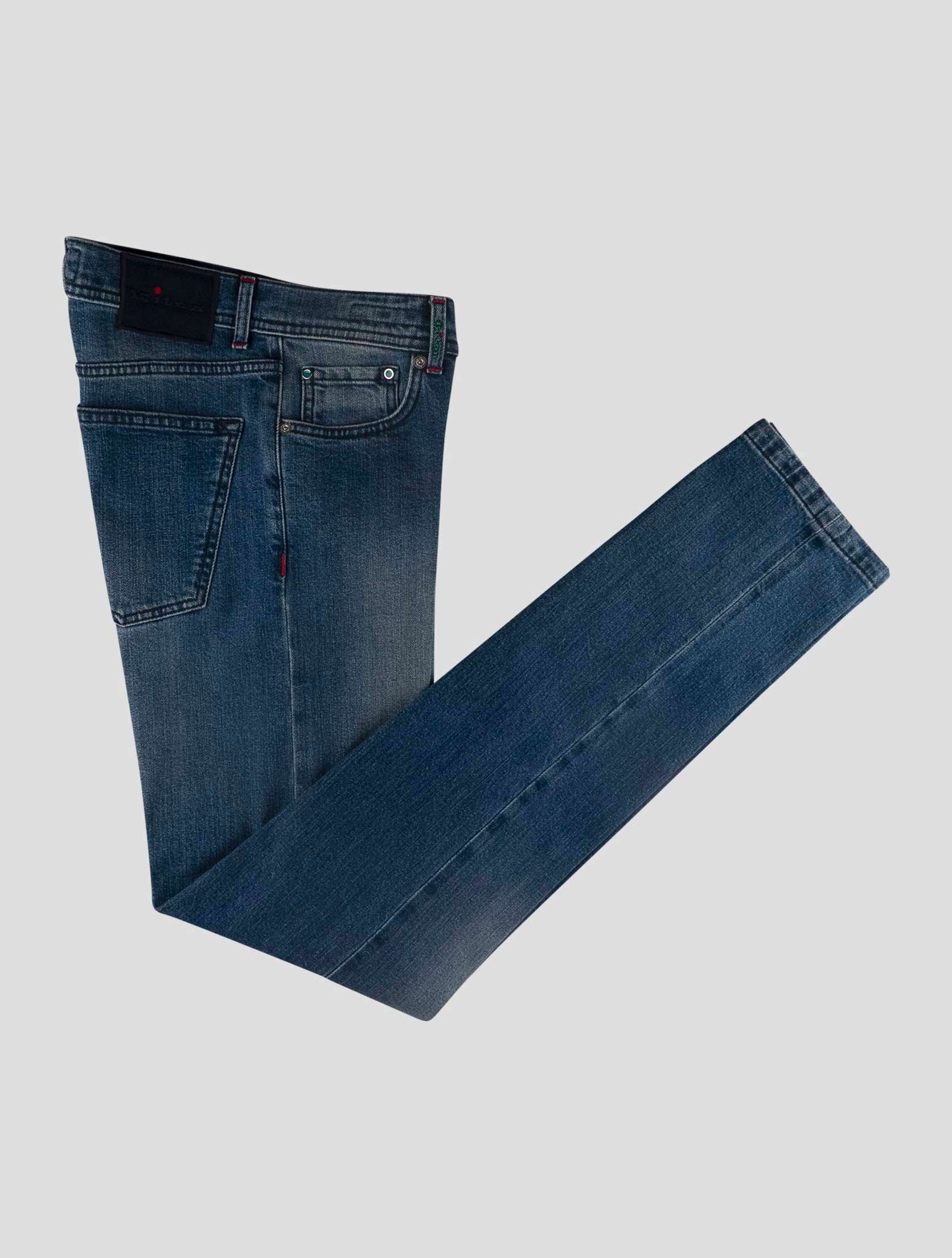 Kiton Blue Cotton Ea Jeans