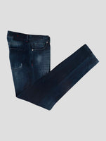 Kiton Blue Cotton Ea Jeans