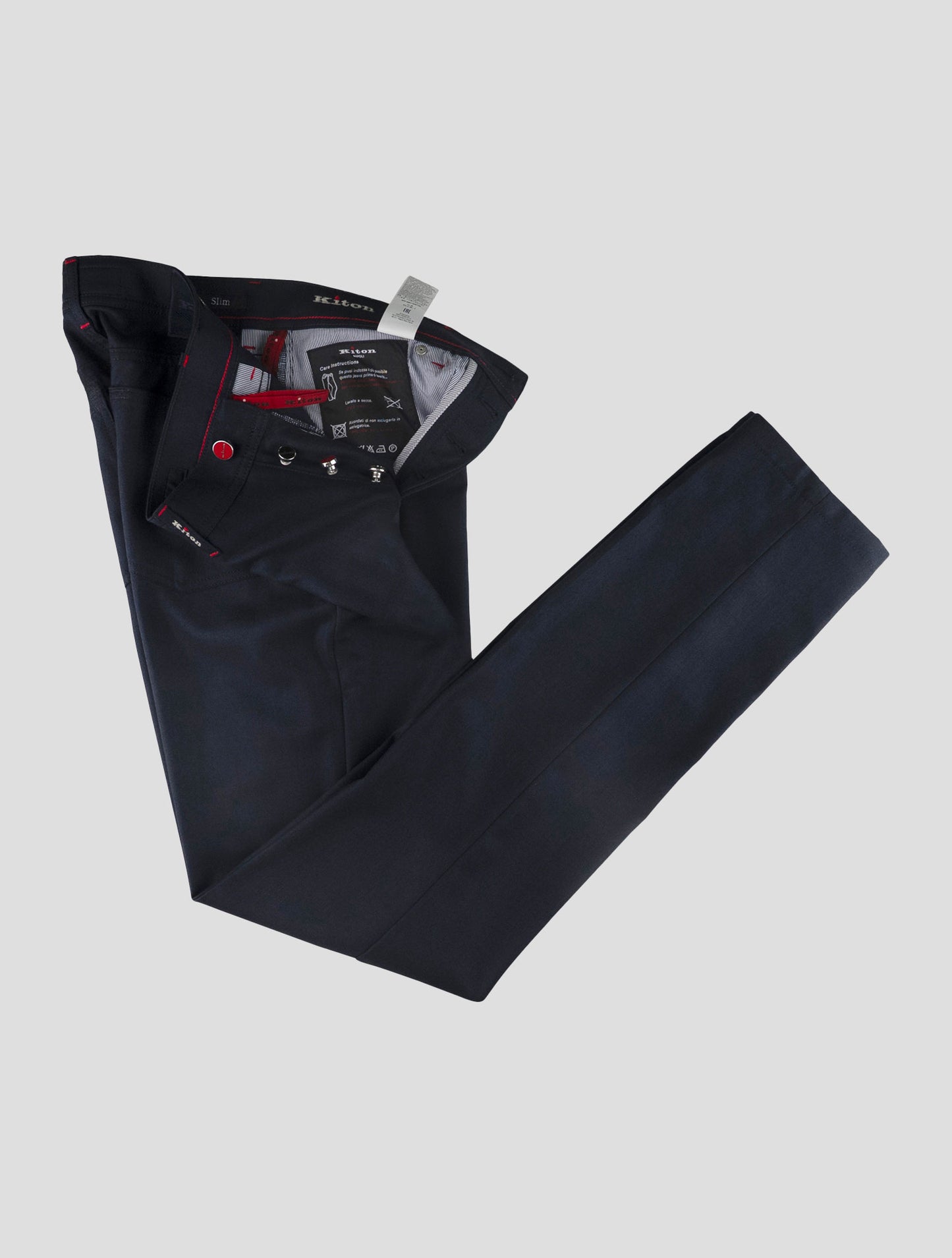 Kiton Blue 150's Pants Mod. Jeans