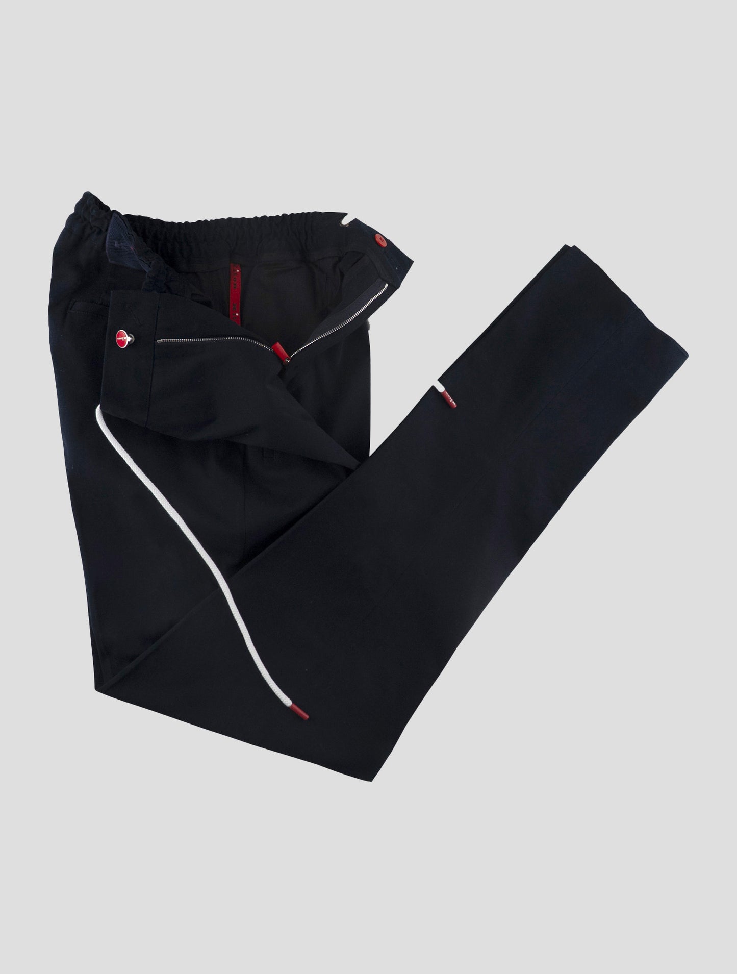 Kiton Blue Cotton Ea Pants