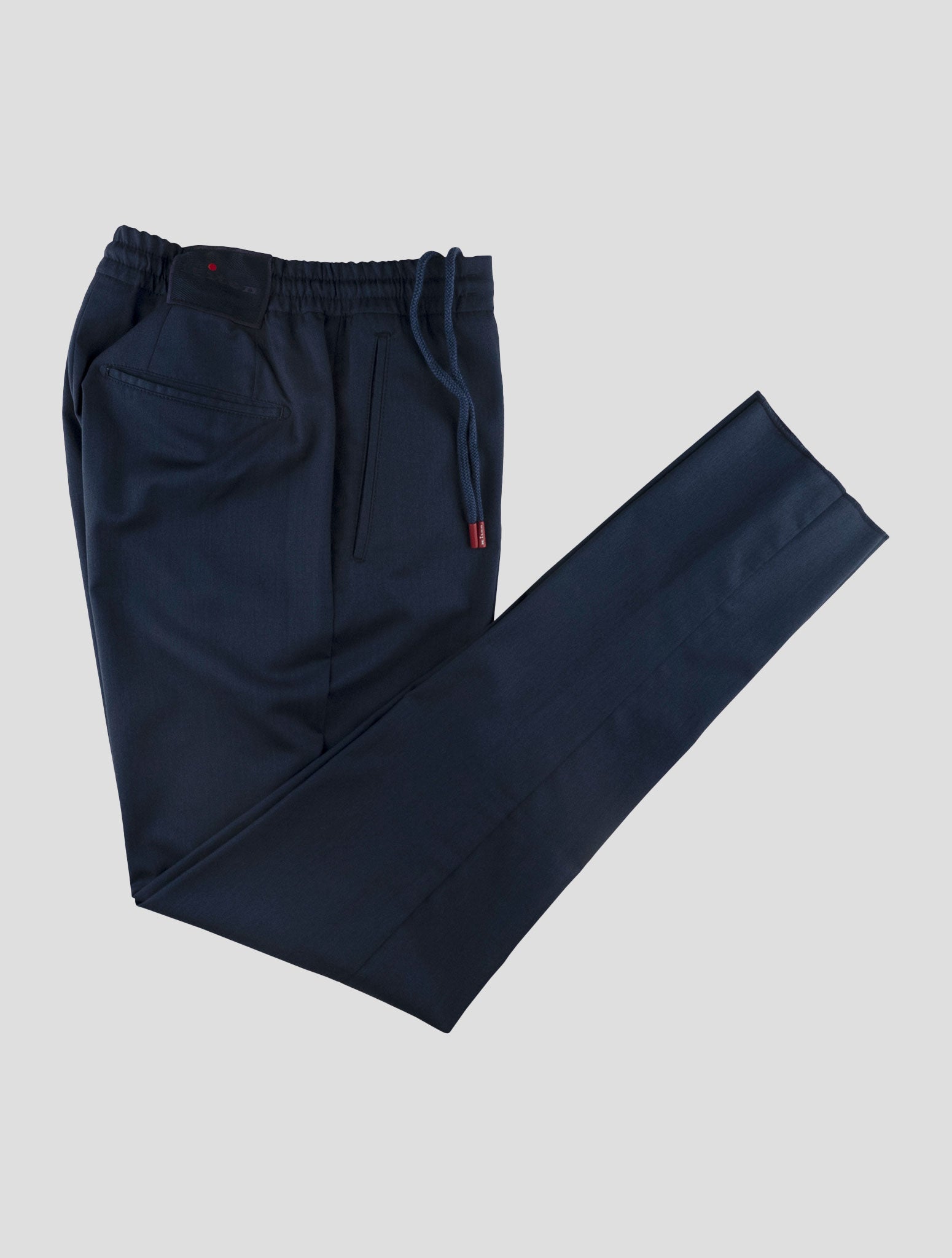 Kiton Blue Wool Pants