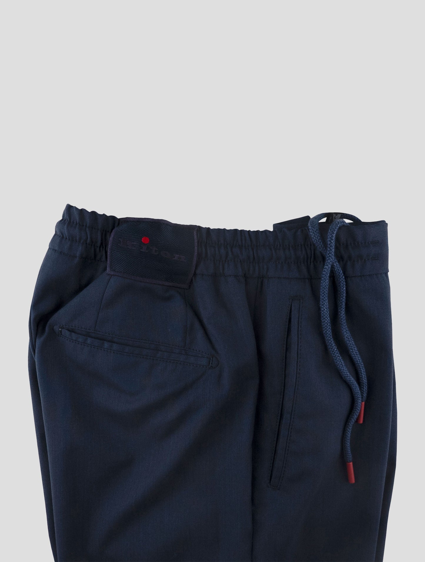Kiton Blue Wool Pants