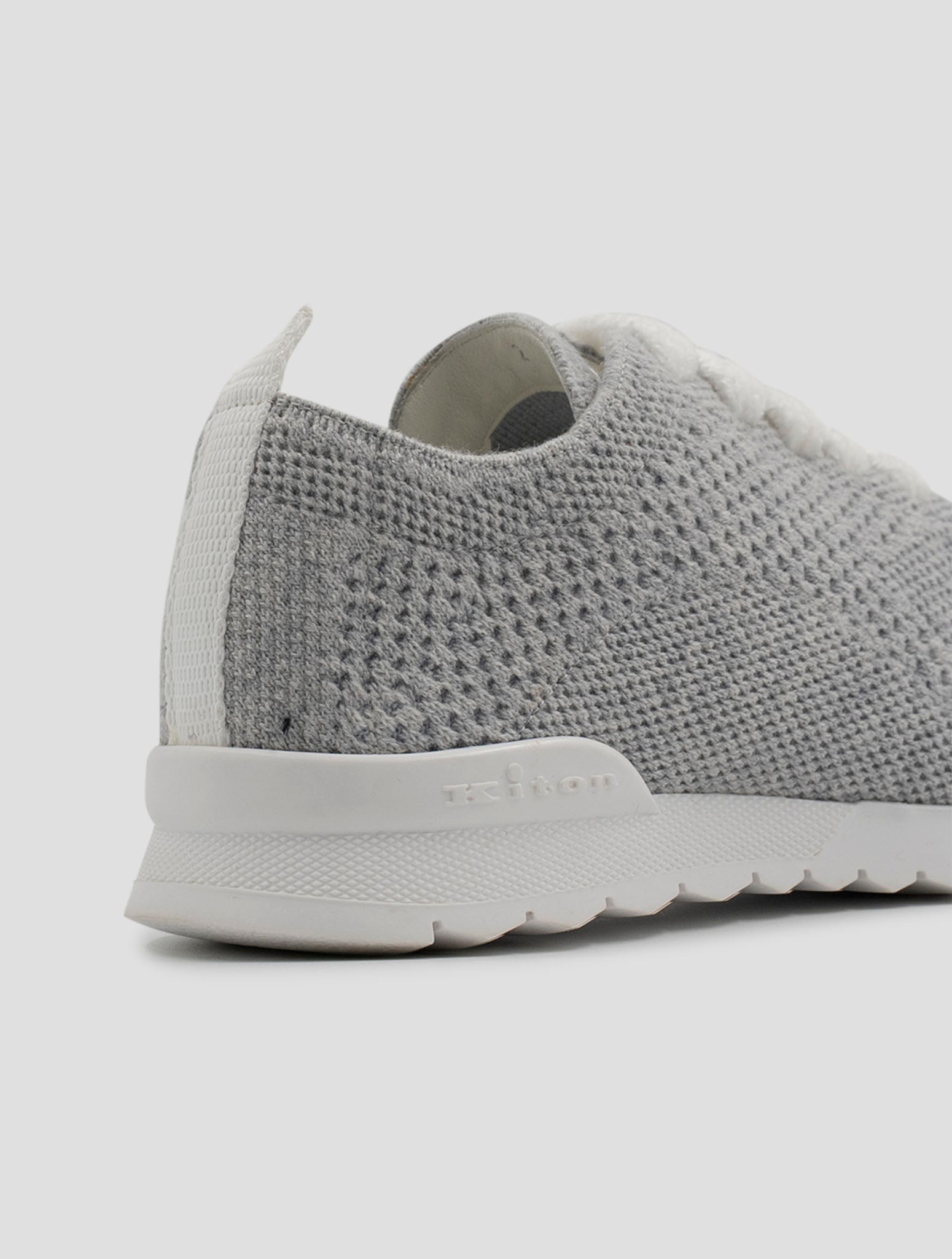 Kiton Gray Cashmere Pl Sneakers Women