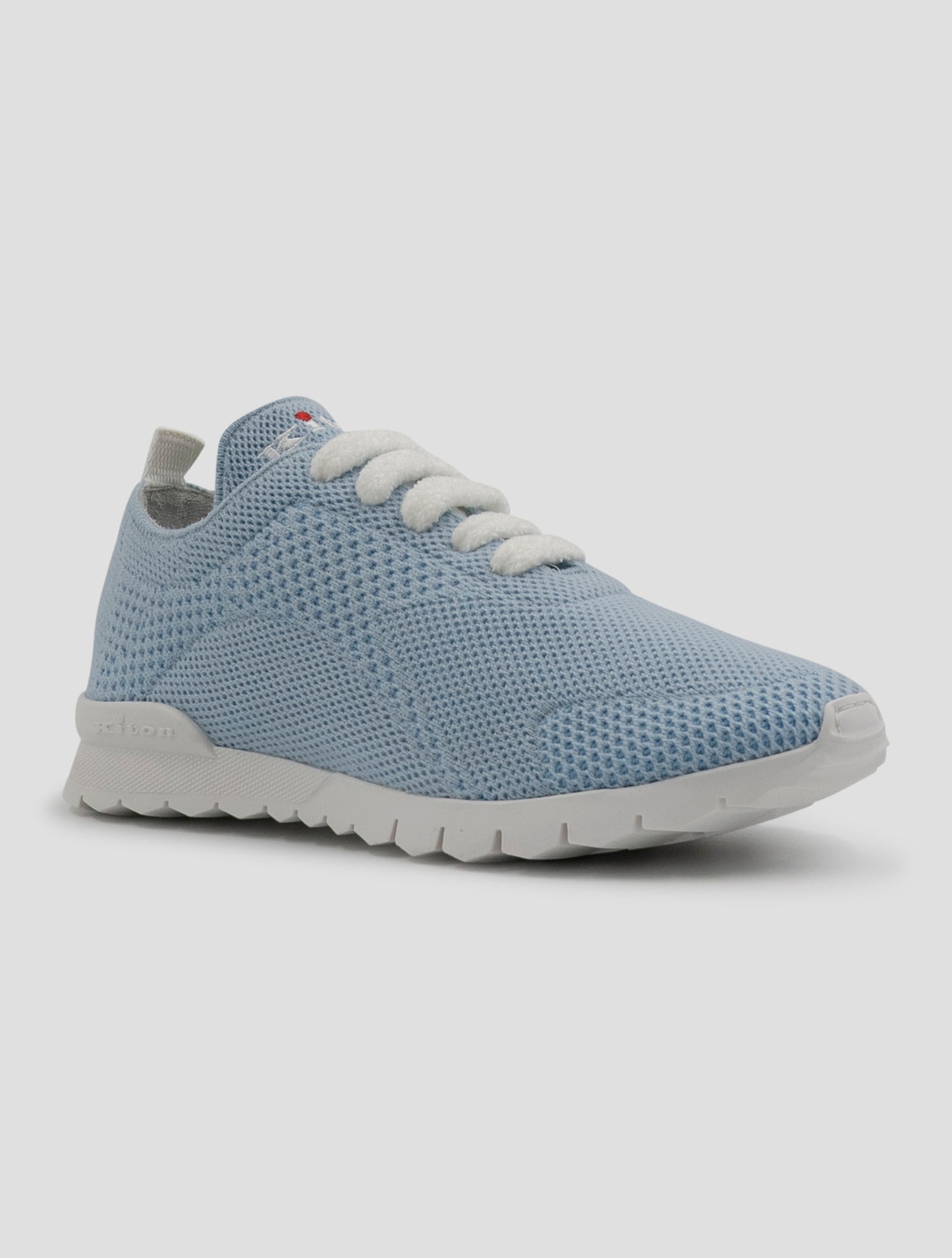 Kiton Light Blue Cashmere Pl Sneakers Women