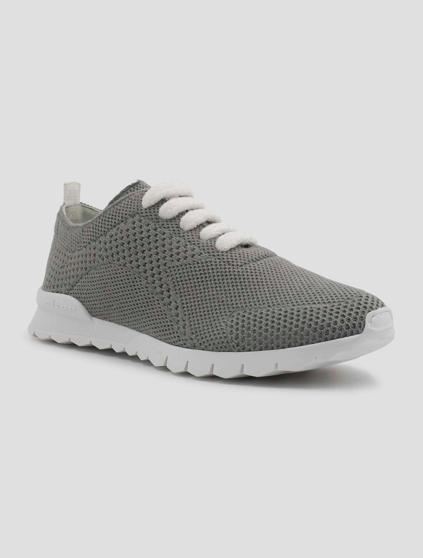 Kiton Gray Cashmere Pl Sneakers Women