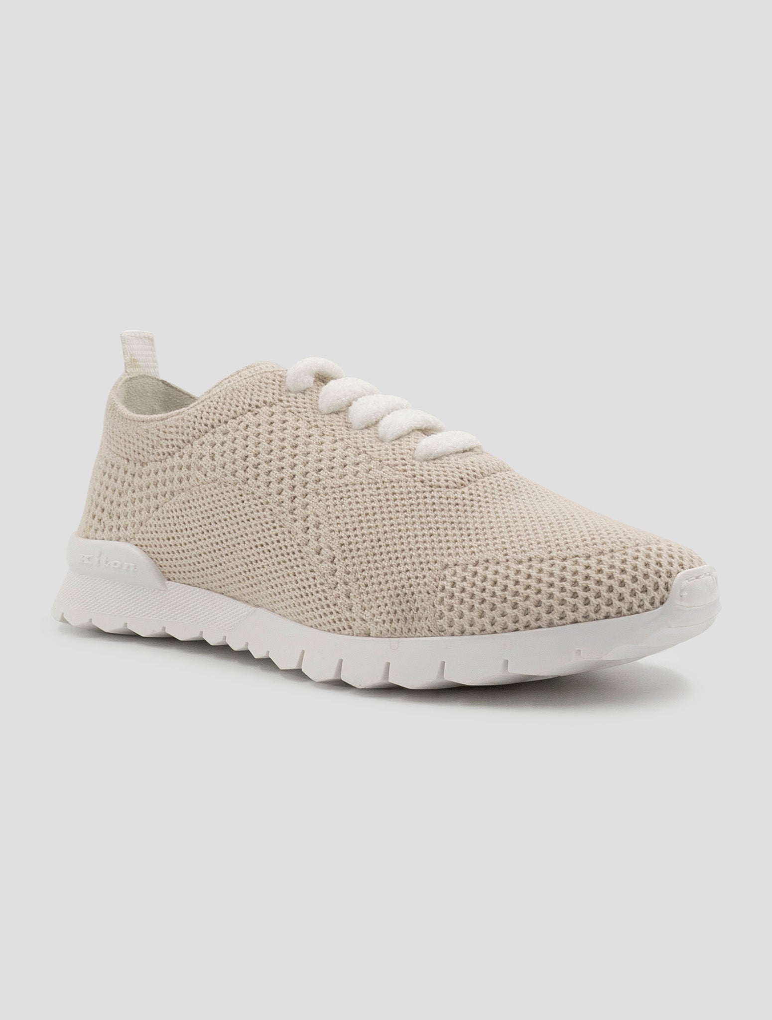 Kiton Beige Cashmere Pl Sneakers Women