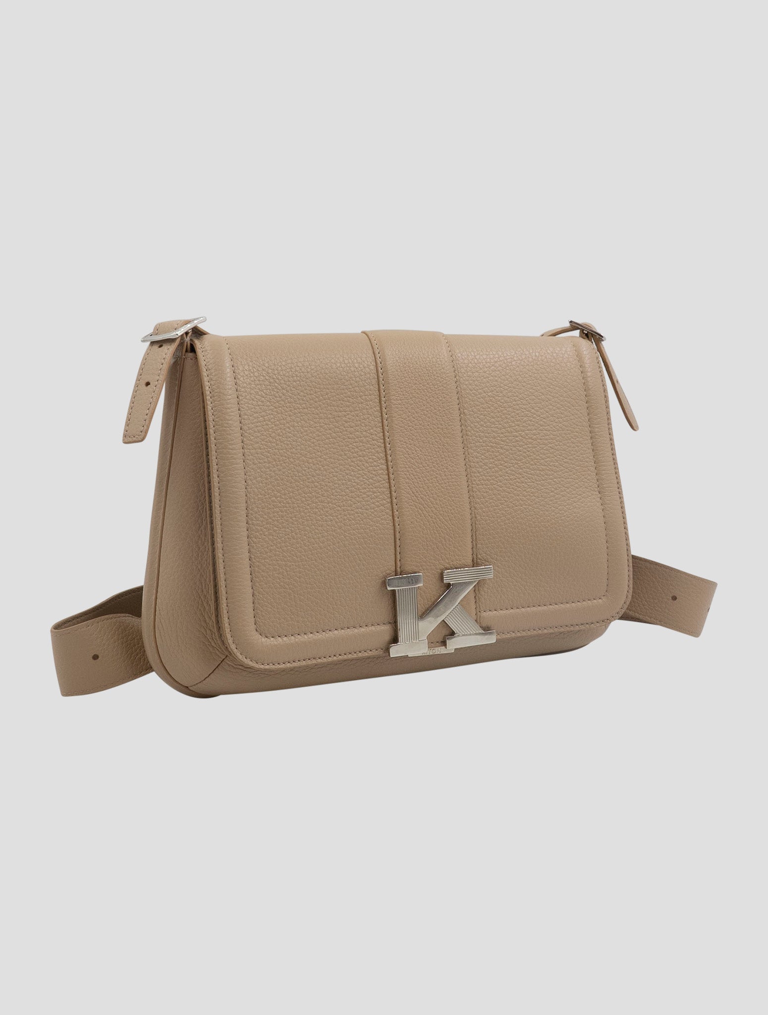 Kiton Beige Leather Bag Women