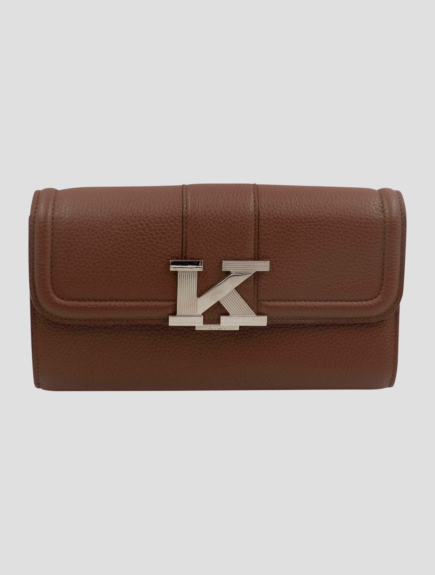 Kiton Brown Leather Deer Bag Women
