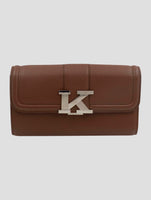 Kiton Brown Leather Deer Bag Women