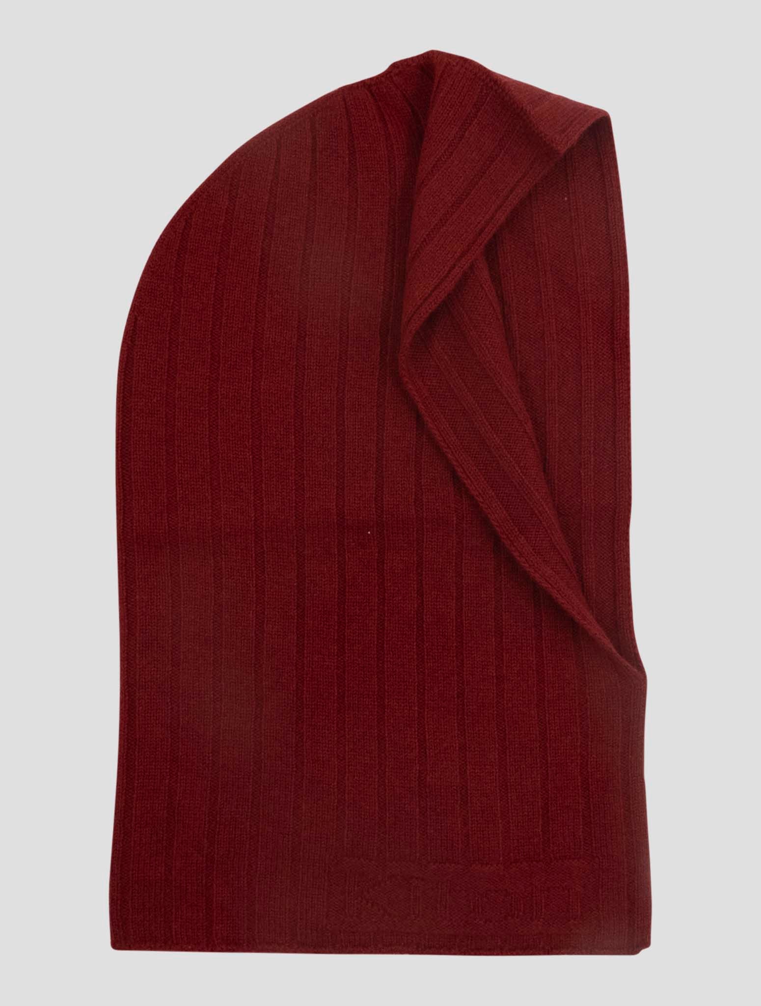 Kiton Red Cashmere Balaclava Women