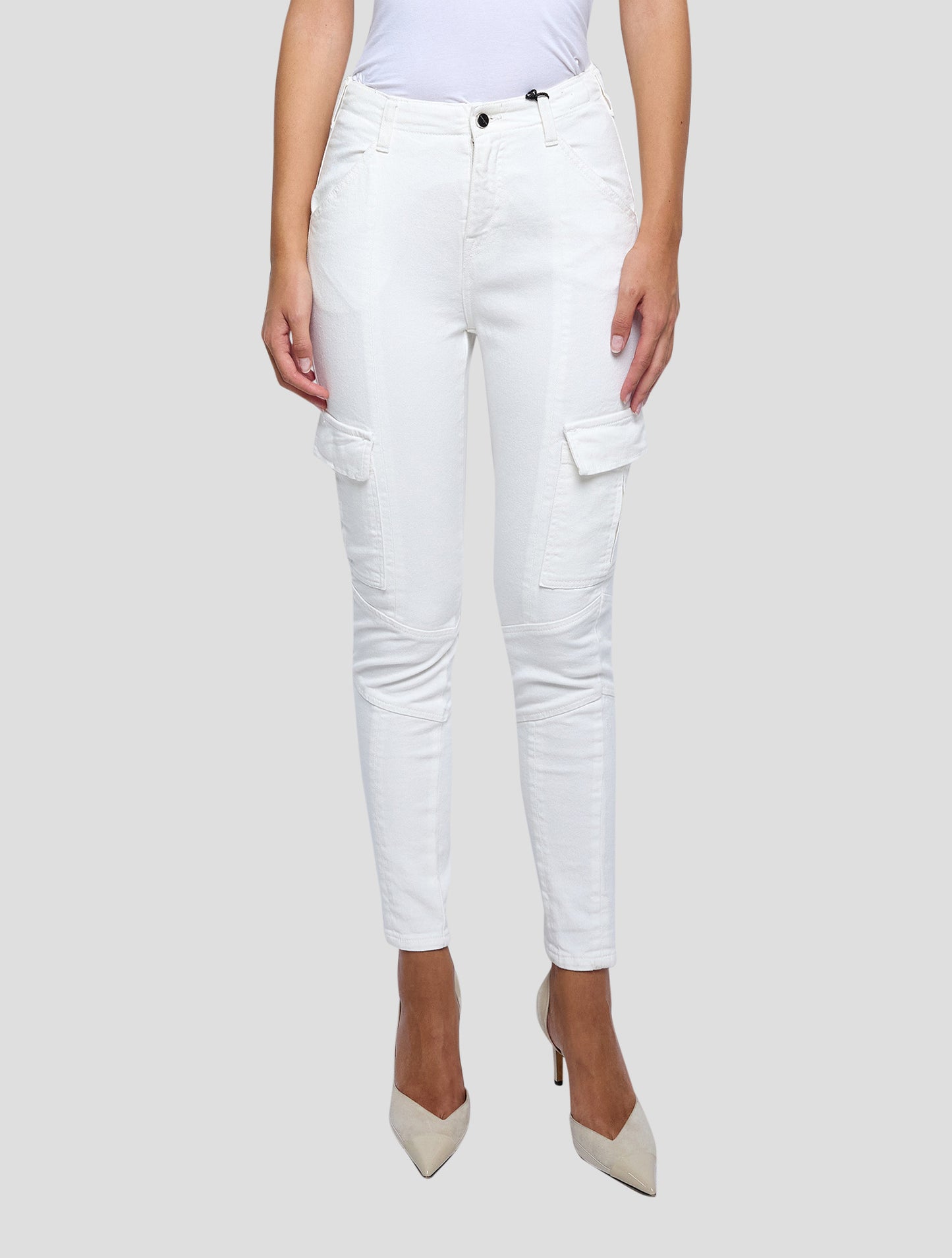 Kiton White Cotton Ea Pants Women