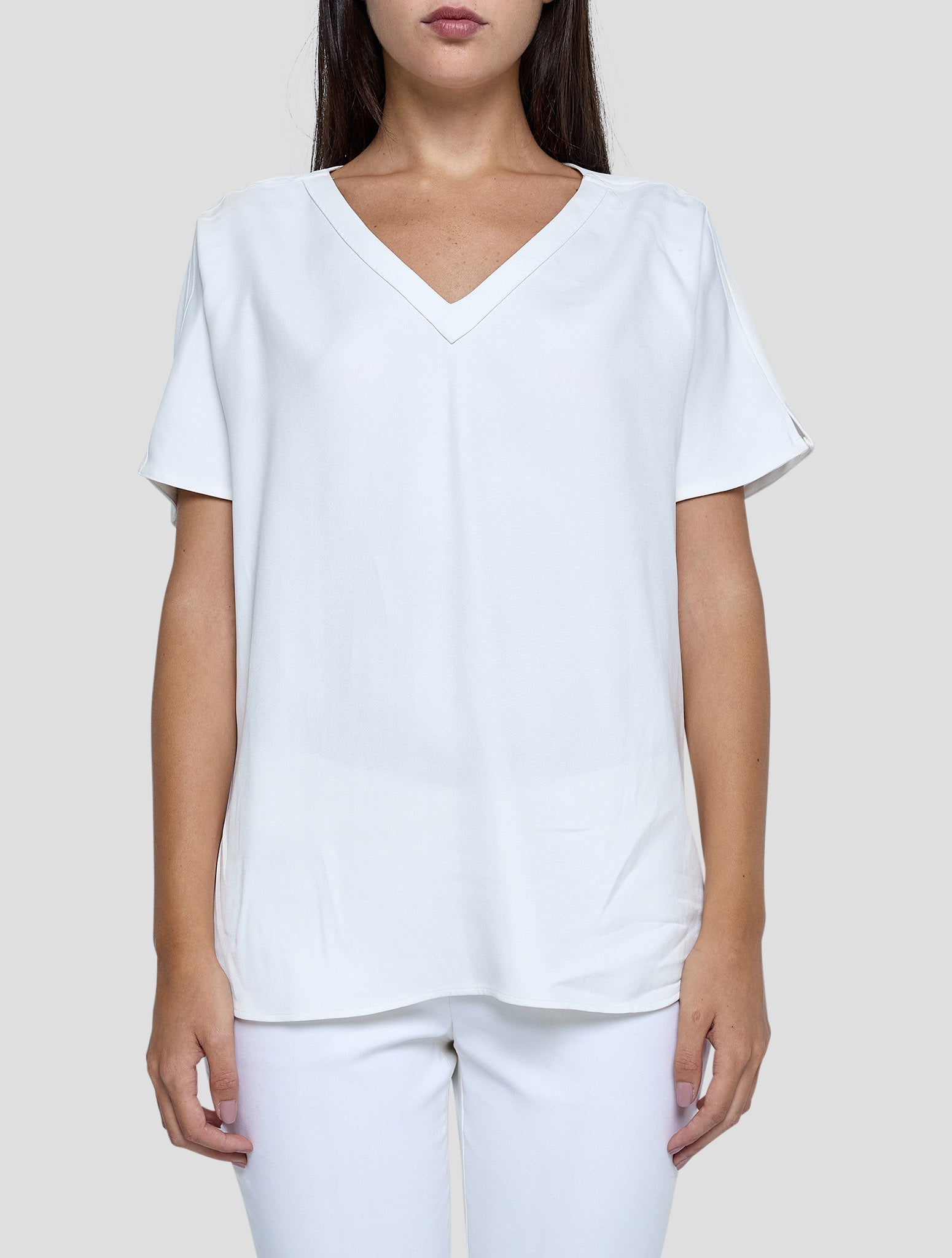 Kiton White Viscose Ea Shirt Women