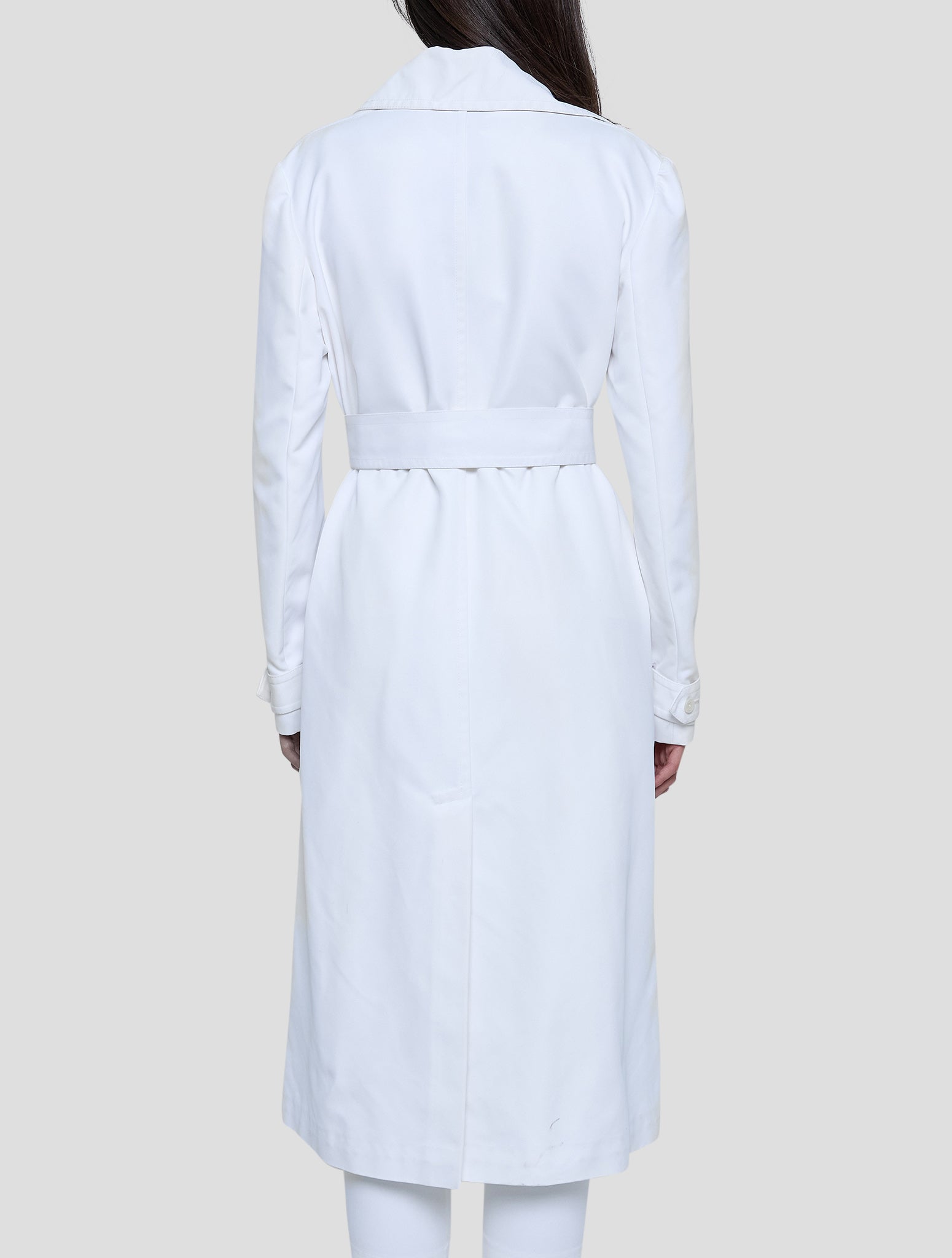 Kiton White Pa Overcoat Women