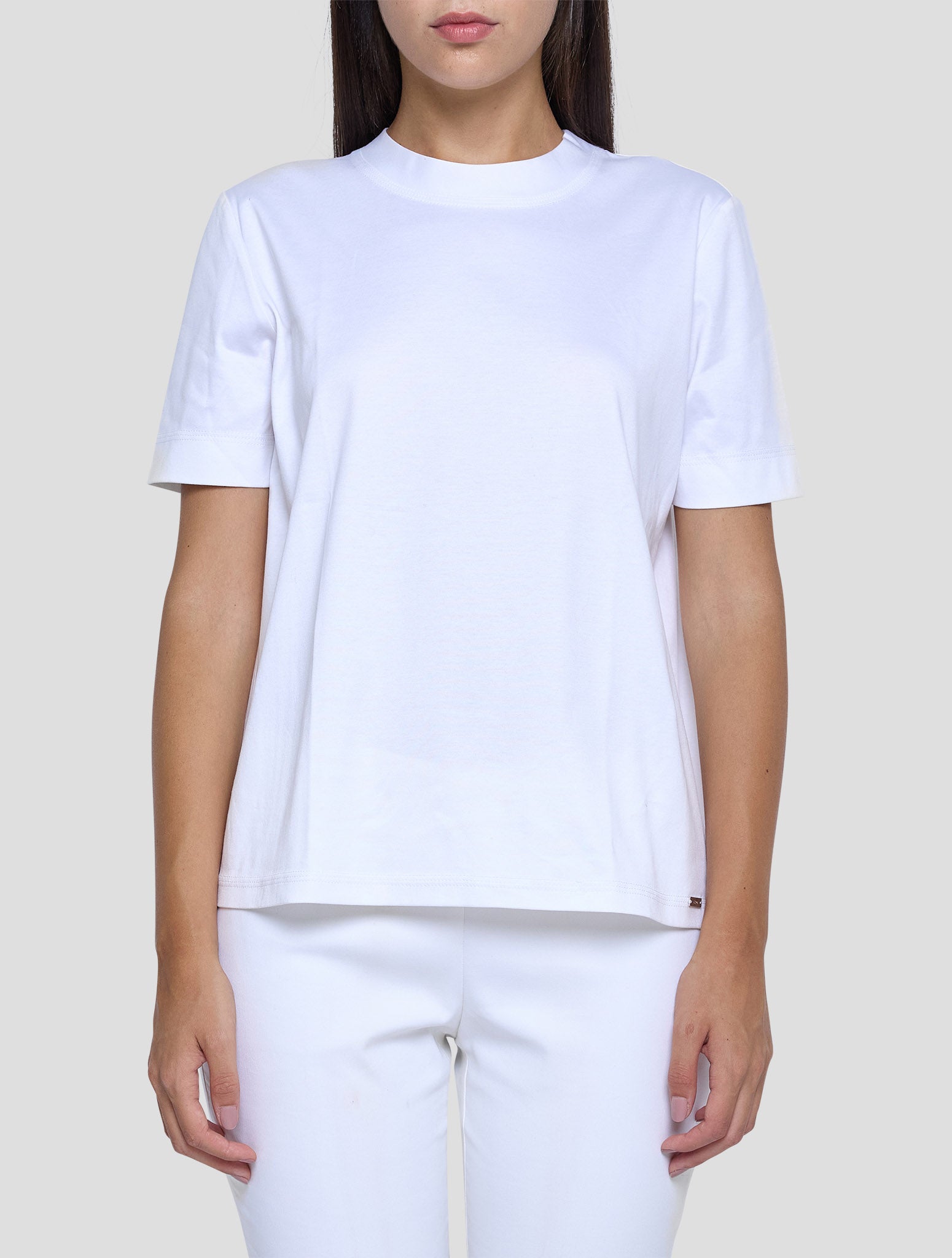 Kiton Whoite Cotton T-Shirt Women