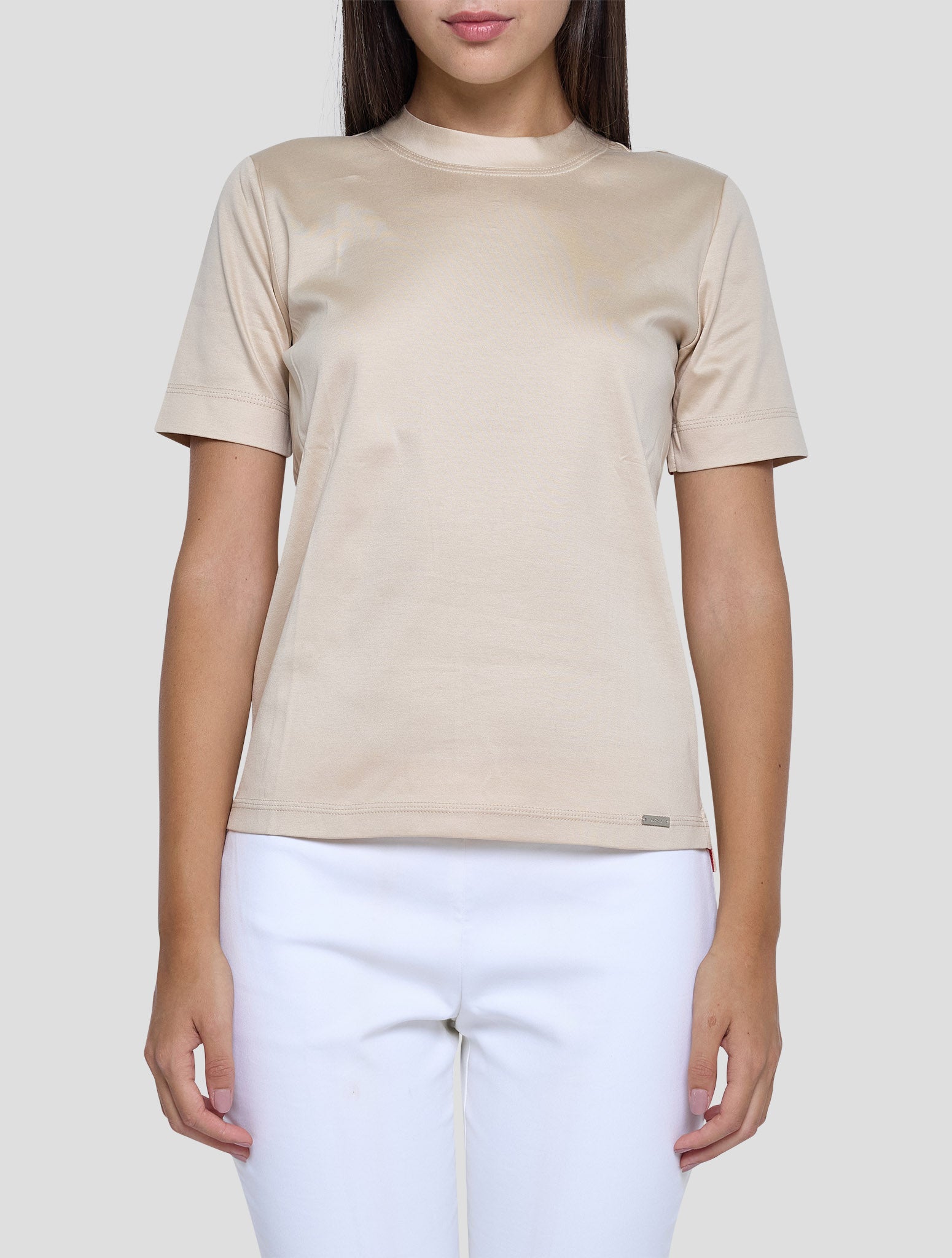Kiton Brown Cotton T-Shirt Women