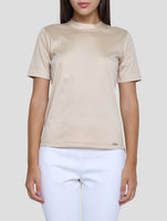 Kiton Brown Cotton T-Shirt Women