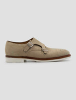 Kiton Beige Leather Suede Dress Shoes