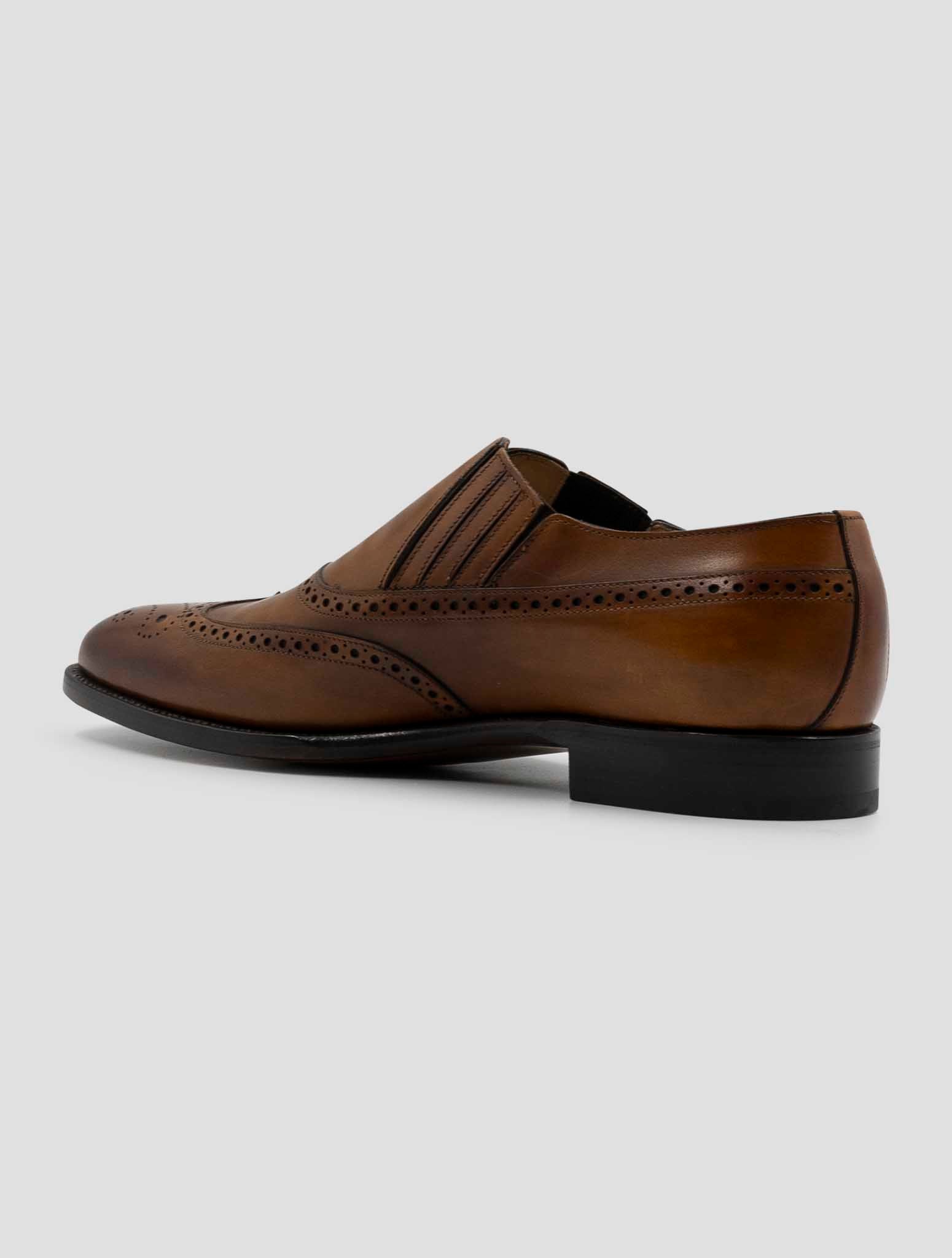 Kiton Brown Leather Dress Shoes